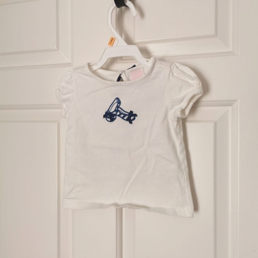 2/$20 Janie & Jack toddler girls t-shirt size 6-12 m
